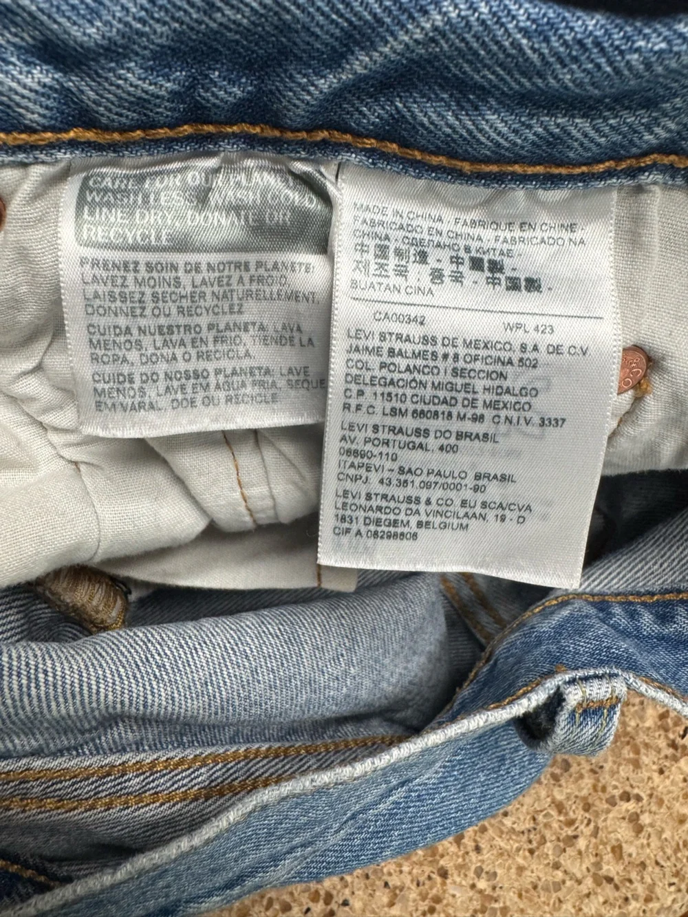 Levi’s 501 Skinny Men's Distressed Blue Denim Jeans - Classic Ripped Style